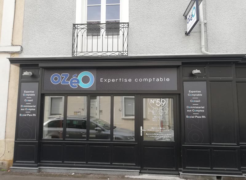 Habillage Agence Ozéo d’Ancenis